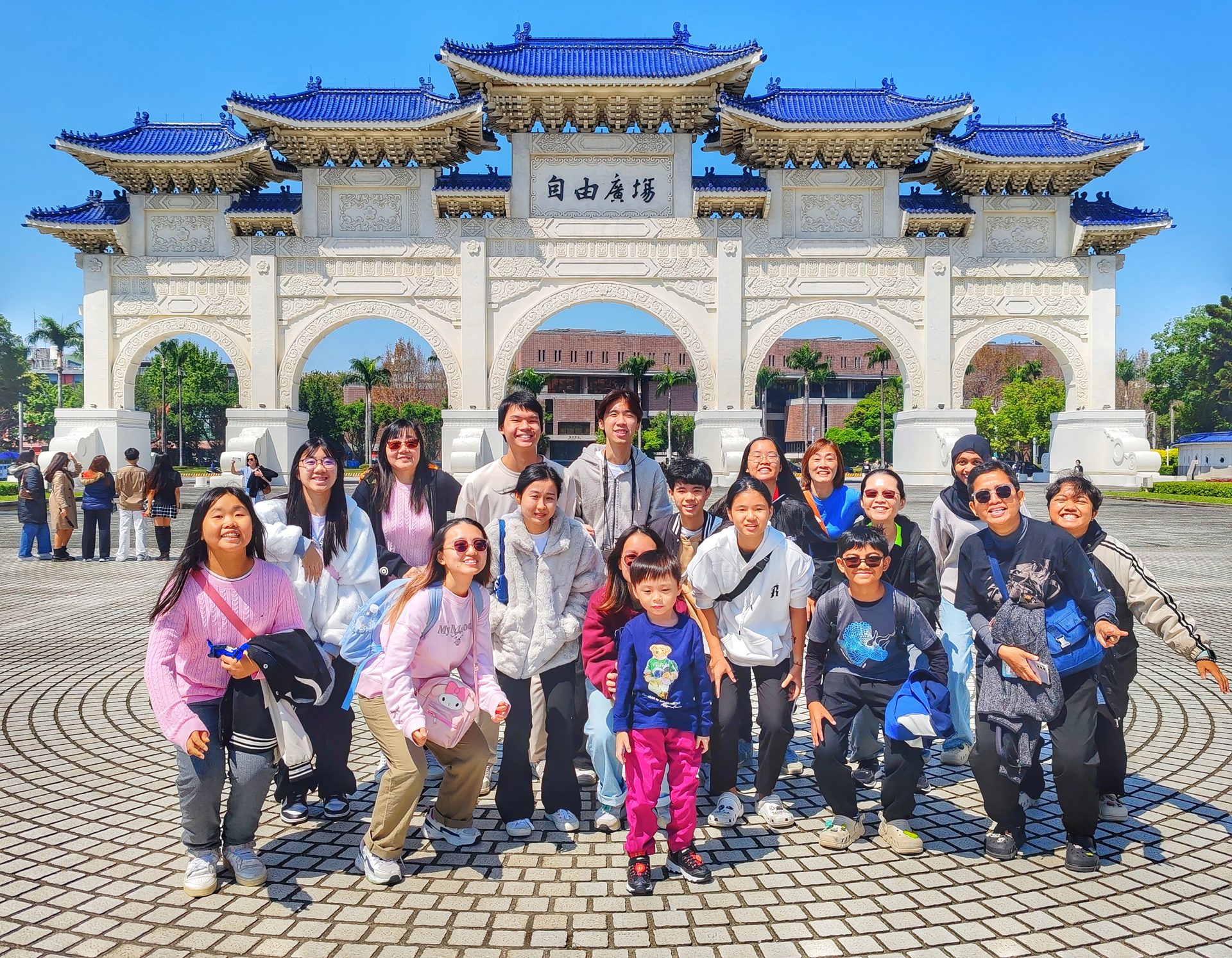 Raiders group at Liberty Square, Taipei